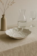 Assiettes creuses ceramique texture ridee style japonais