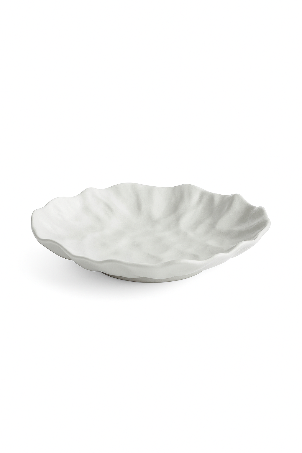 Assiettes creuses ceramique texture ridee style restaurant - vue 2 sur 3