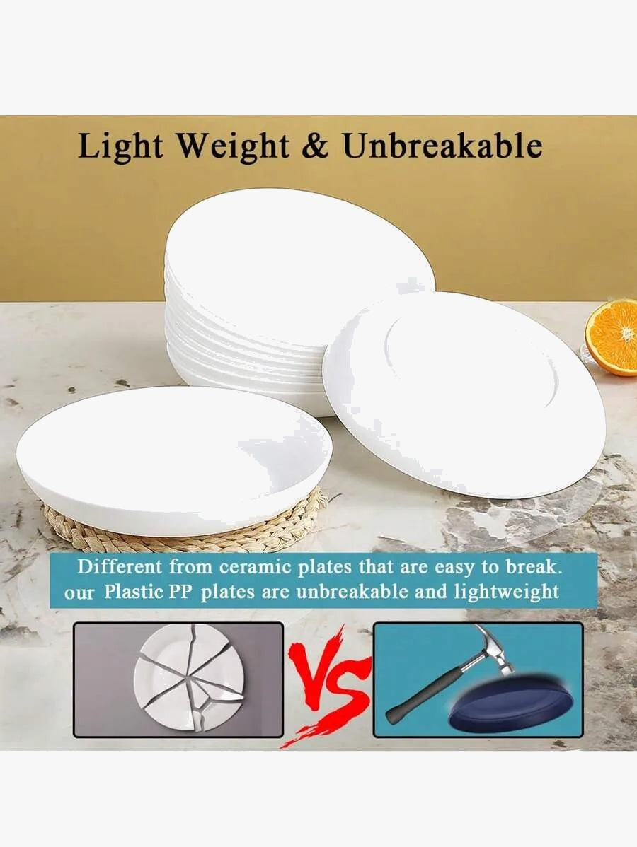 Assiettes dessert reutilisables micro ondes lave vaisselle