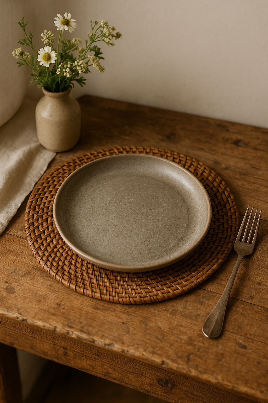 Assiettes inox style industriel retro plateaux cuisine - vue 3 sur 3