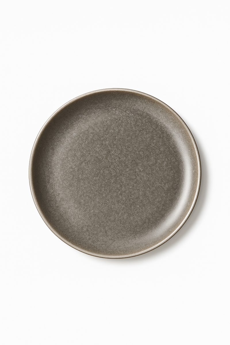 Assiettes inox style industriel rétro plateaux repas café