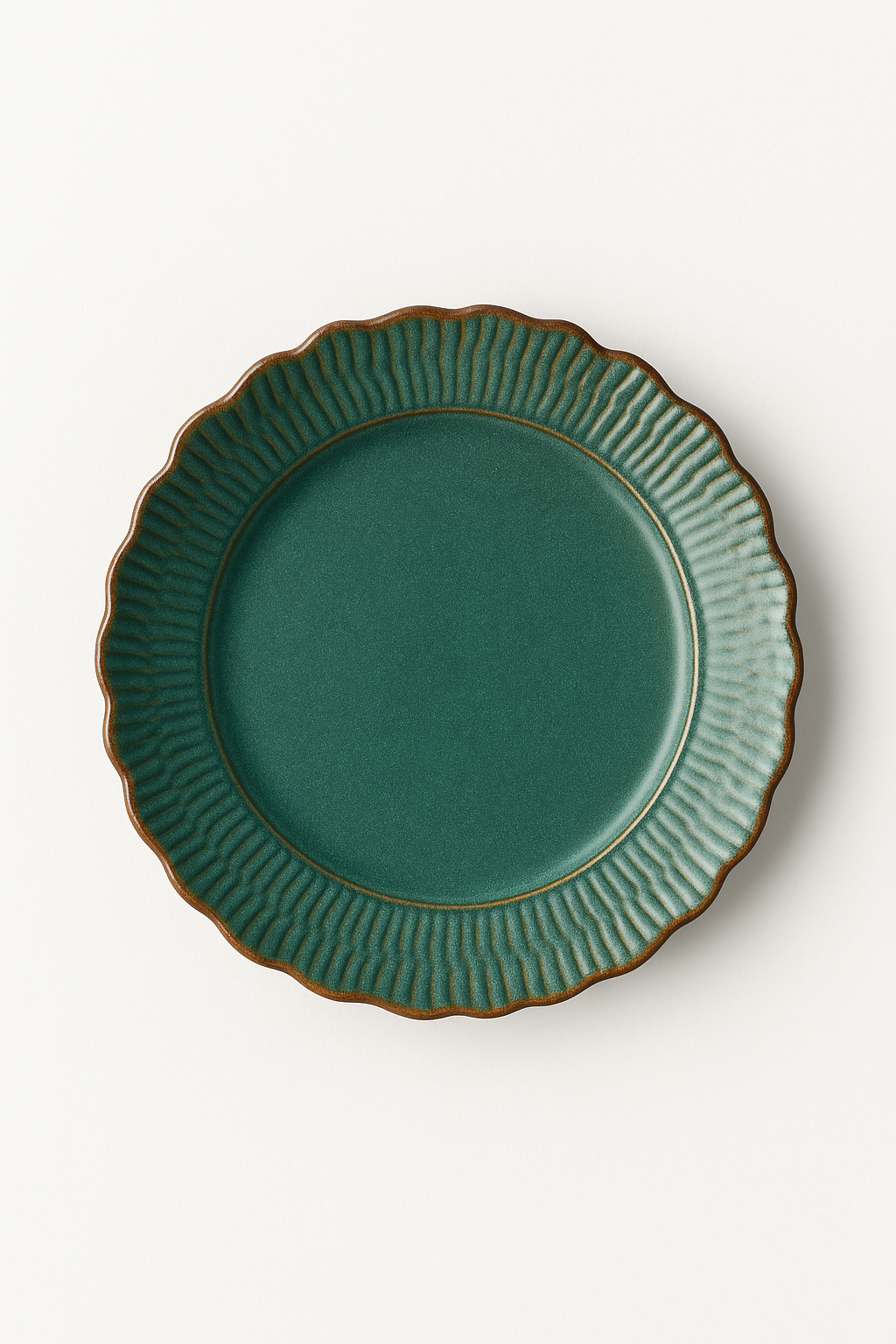 assiettes plates ceramique relief retro restaurant design - vue 2 sur 3