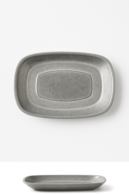 Assiettes plates inox style nordique vintage pour barbecue