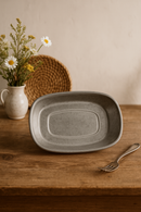 Assiettes plates inox style nordique vintage pour barbecue