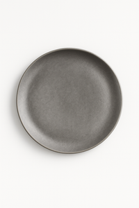 Assiettes plates nordiques vintage en acier inoxydable