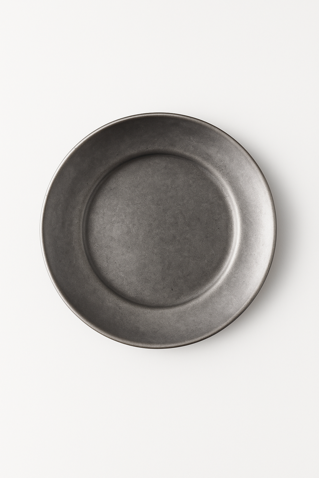 assiettes plates vintage nordique acier inox pour repas - vue 2 sur 3
