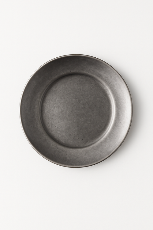 assiettes plates vintage nordique acier inox pour repas