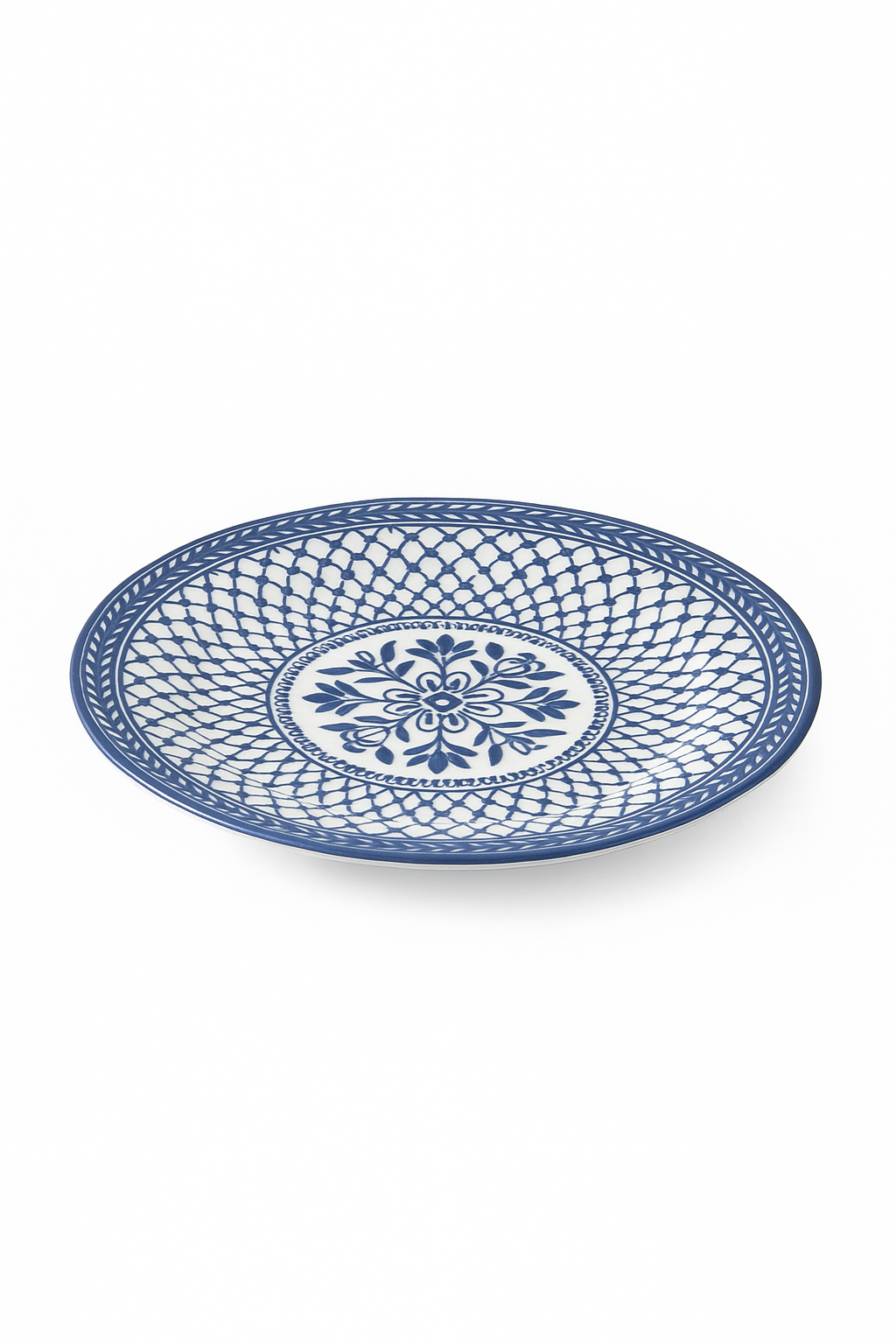 Assiettes porcelaine jingdezhen motif floral poisson 15 30 - vue 2 sur 2
