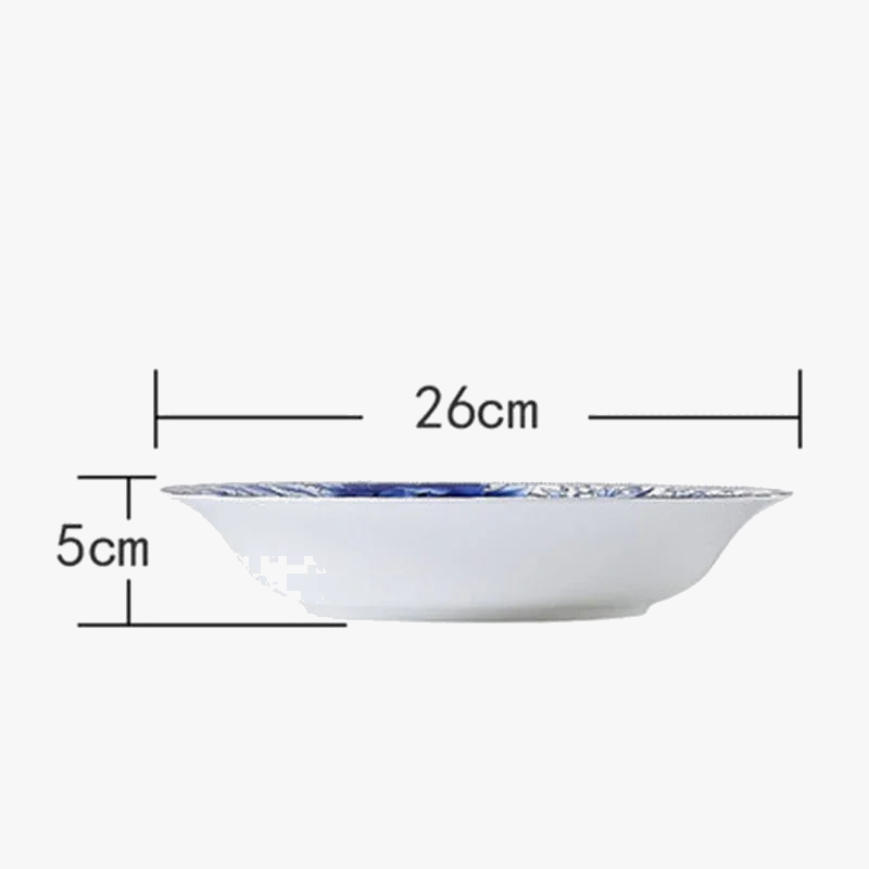Assiettes porcelaine Jingdezhen motifs floraux style chinois