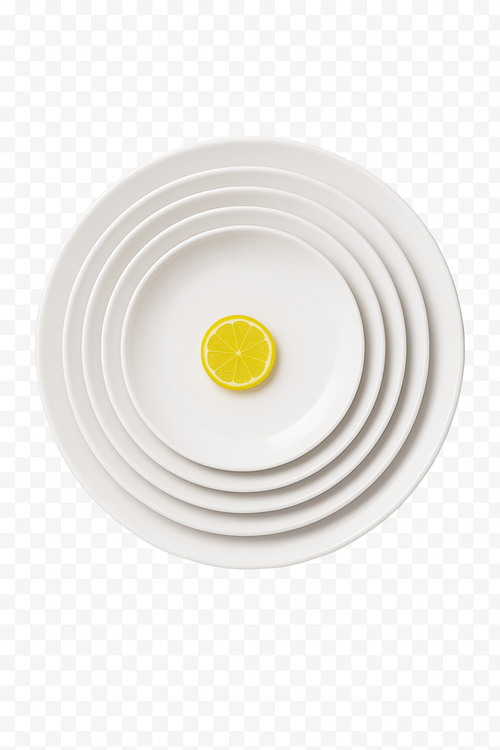 Assiettes rondes mélamine style porcelaine service table