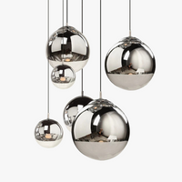 Suspension moderne classique en galvanoplastie design célèbre boule d'étoile