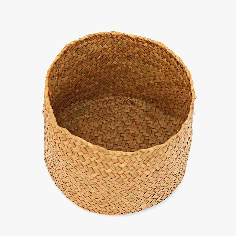 Pannier de rangement en osier fait main pour collations et fleurs