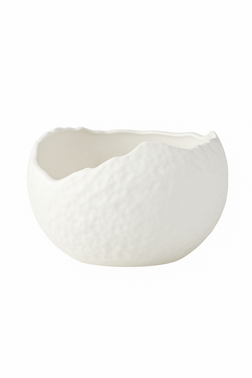 Bol céramique forme coquille irrégulière style raffiné - vue 3 sur 2