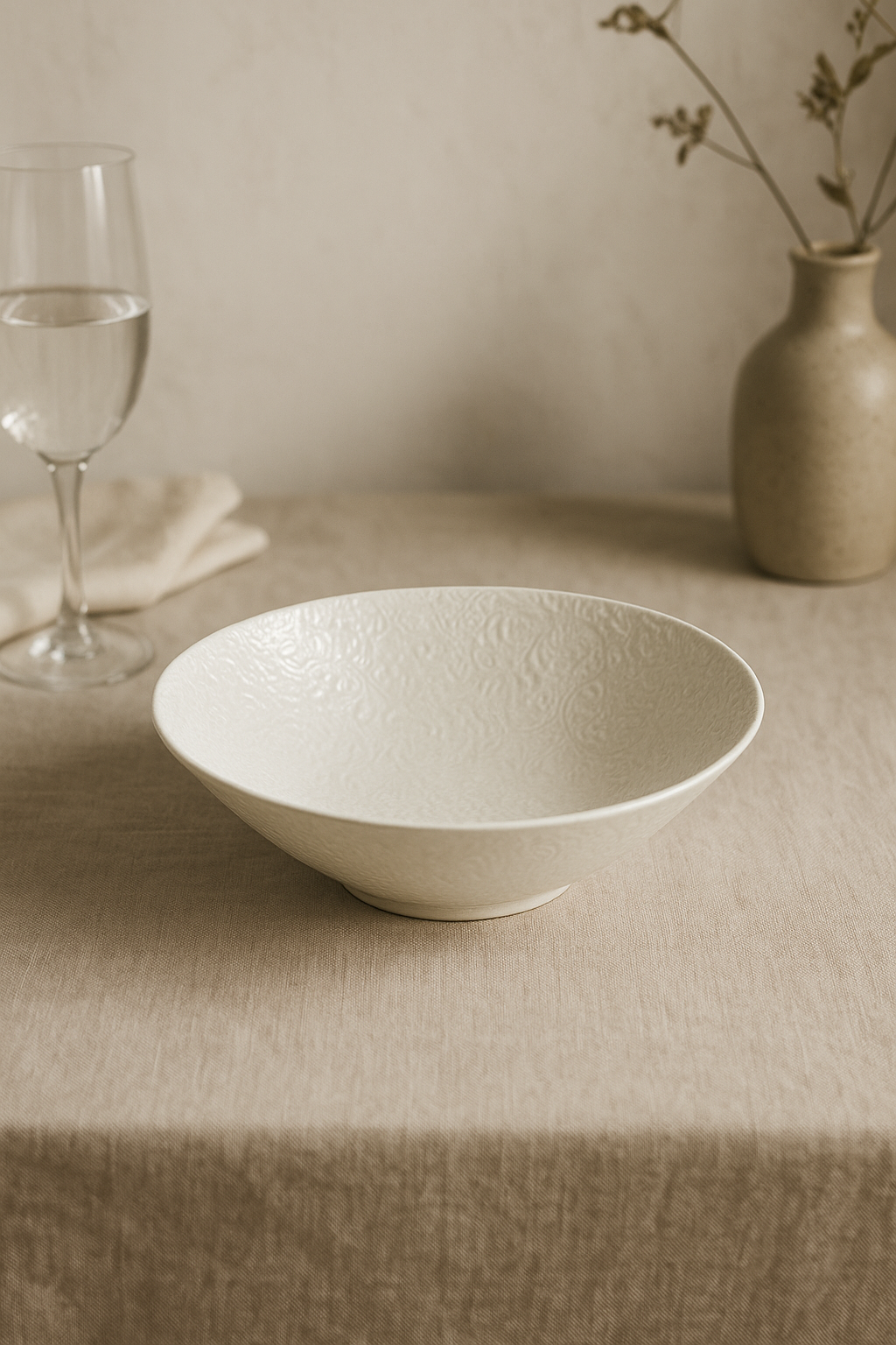 Bol céramique texture roche style restaurant polyvalent cuisine - vue 3 sur 3