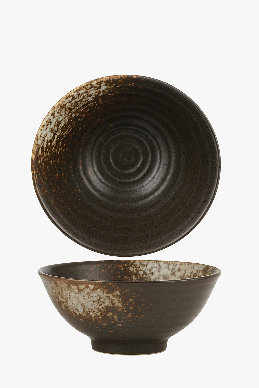 Creative Japanese style horn-shaped ceramic bowl