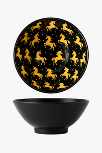 Japanese ceramic ramen bowl with floral pattern 1.2 l