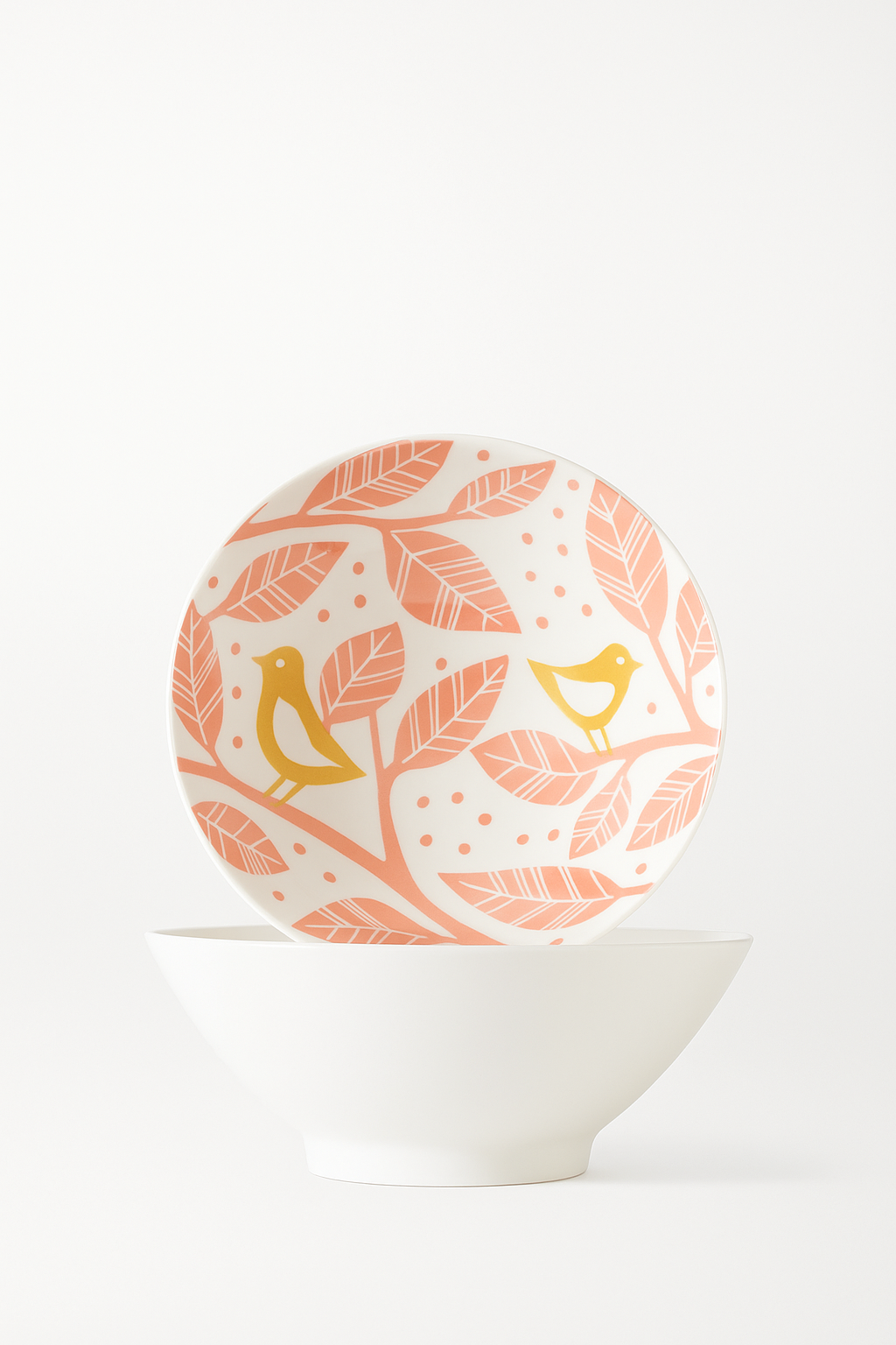 Bol ramen japonais ceramique motif floral 1 2l