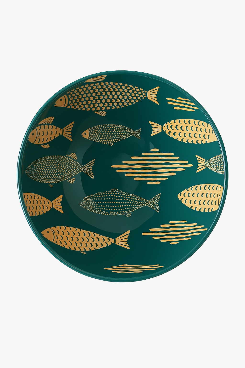 Japanese ceramic ramen bowl with floral pattern 1.2 l