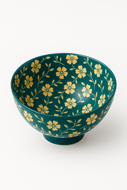 Bol ramen japonais céramique motifs floraux 12l - vue 3 sur 2