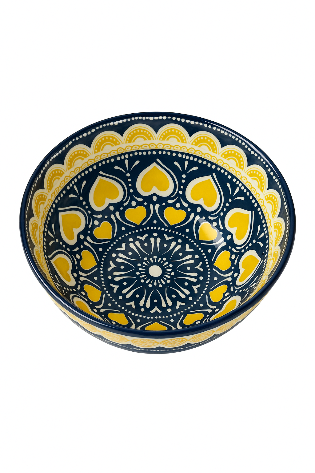 Bol soupe ceramique boheme motifs pour ramen salade - vue 2 sur 2