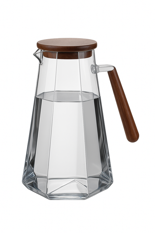 Bouilloire en verre borosilicate grande capacité usage domestique