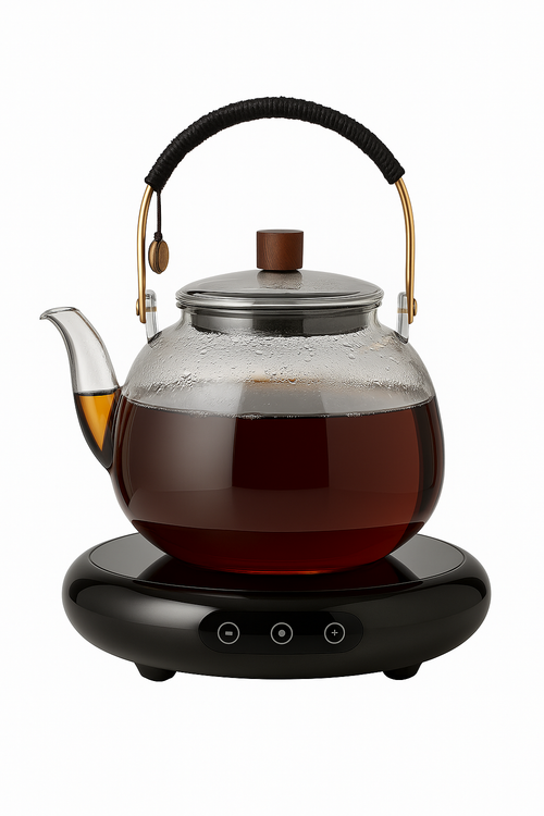 Bouilloire en verre resistante pour thé infusion moderne - vue 3 sur 2