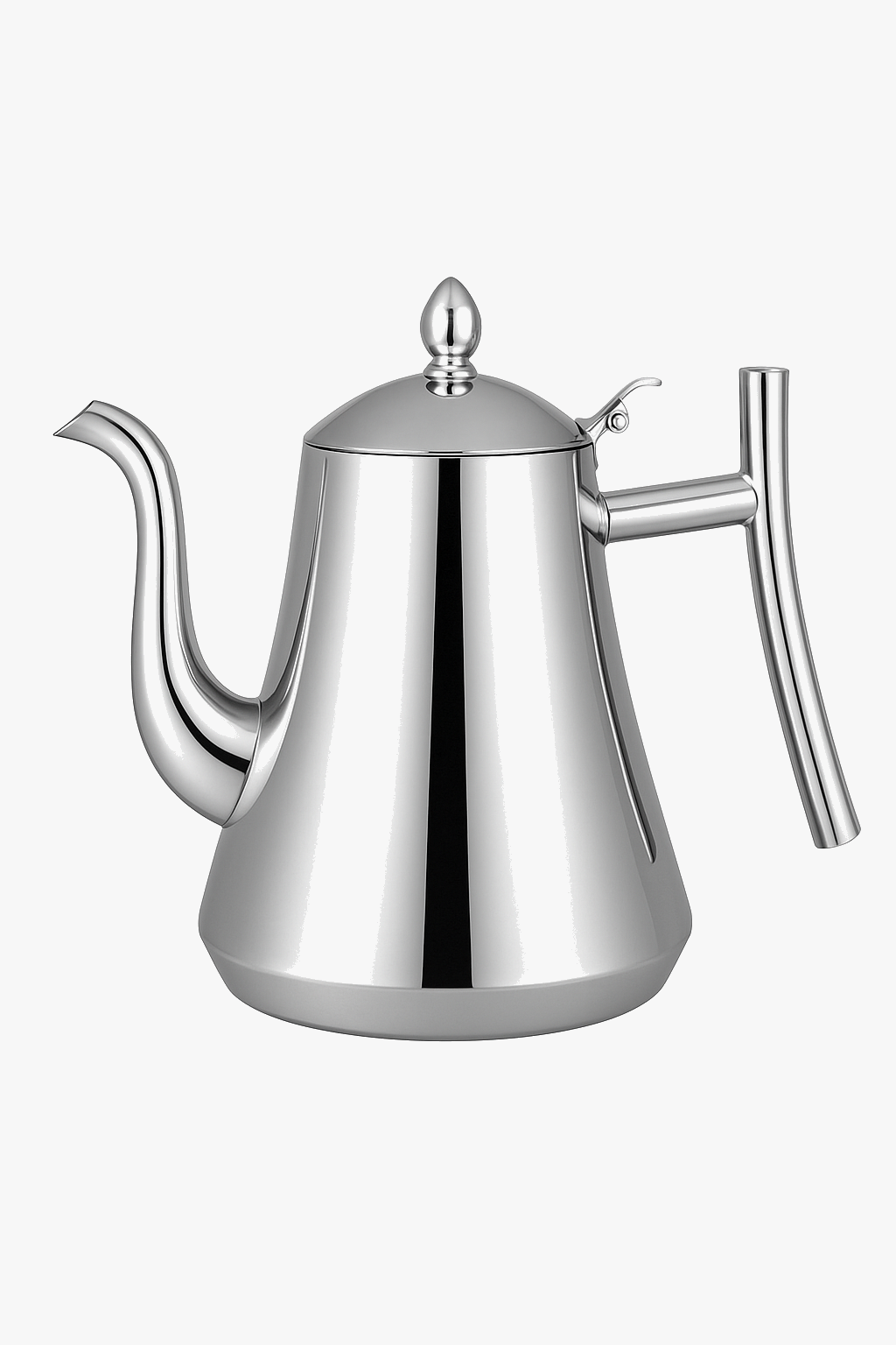 Stainless steel kettle with removable infuser for all stovetops