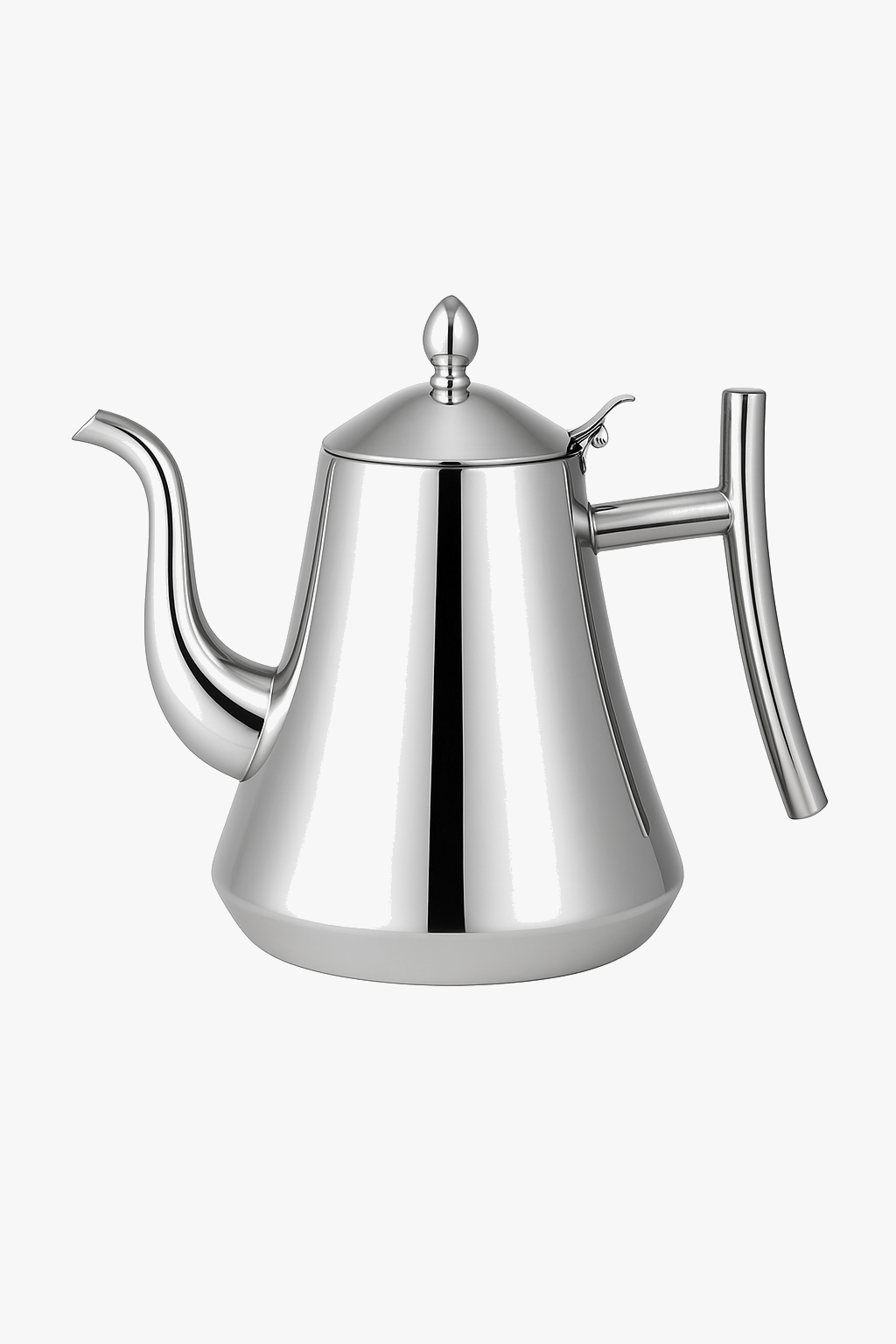 Stainless steel kettle with removable infuser, suitable for all hobs