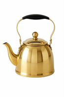 Bouilloire inox motif fleur infuseur amovible poignée isolante