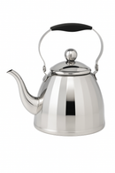 Bouilloire inox motif fleur infuseur amovible poignée isolante