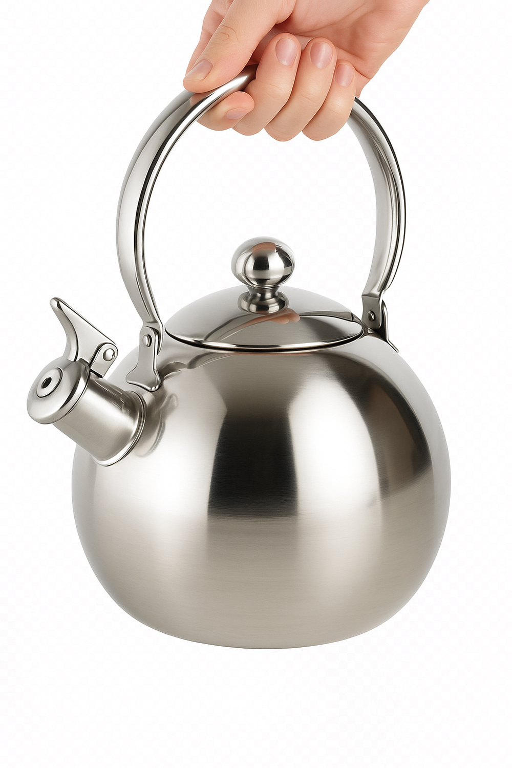 Bouilloire portable acier inox avec infuseur thé café