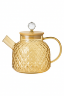 Bouilloire verre couvercle bambou filtre amovible 1l infusions