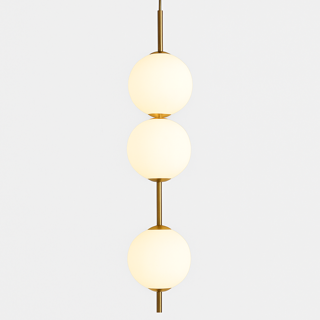 Boule de verre suspension pour chambre chevet lampe suspendue lustres de plafond éclairage moderne décoration entrée Luminaire Led - vue 9 sur 10
