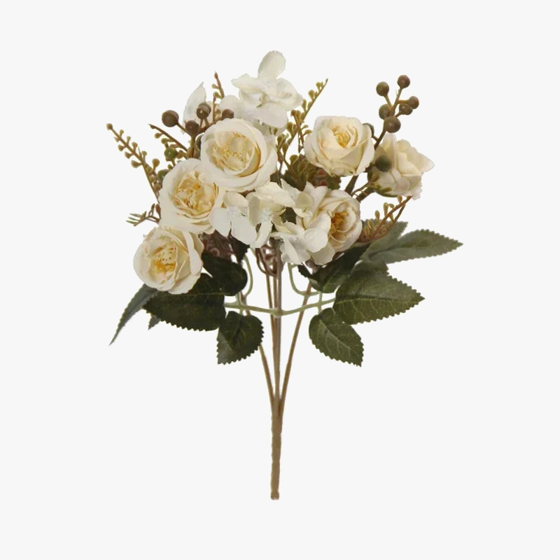 bouquet de roses artificielles en soie pour la fête de saint-valentin