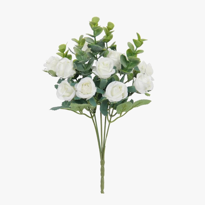 bouquet de roses artificielles eucalyptus décorations florales polyvalentes