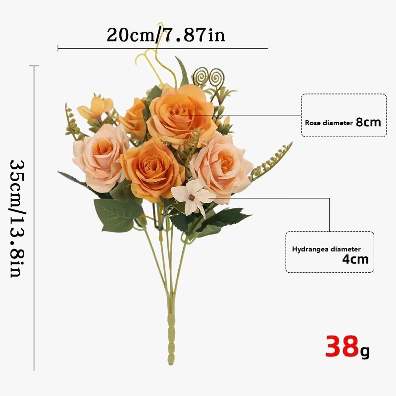 bouquet de roses artificielles pour décoration et cadeau de fête