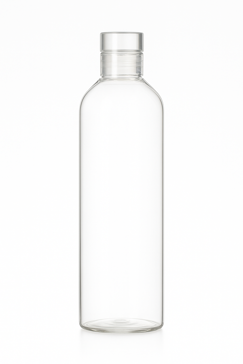 Bouteille eau verre réutilisable avec couvercle étanche