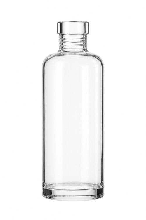 Bouteille verre étanche réutilisable minimaliste boissons sauces
