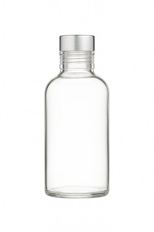 Bouteille verre étanche réutilisable pour boissons et sauces