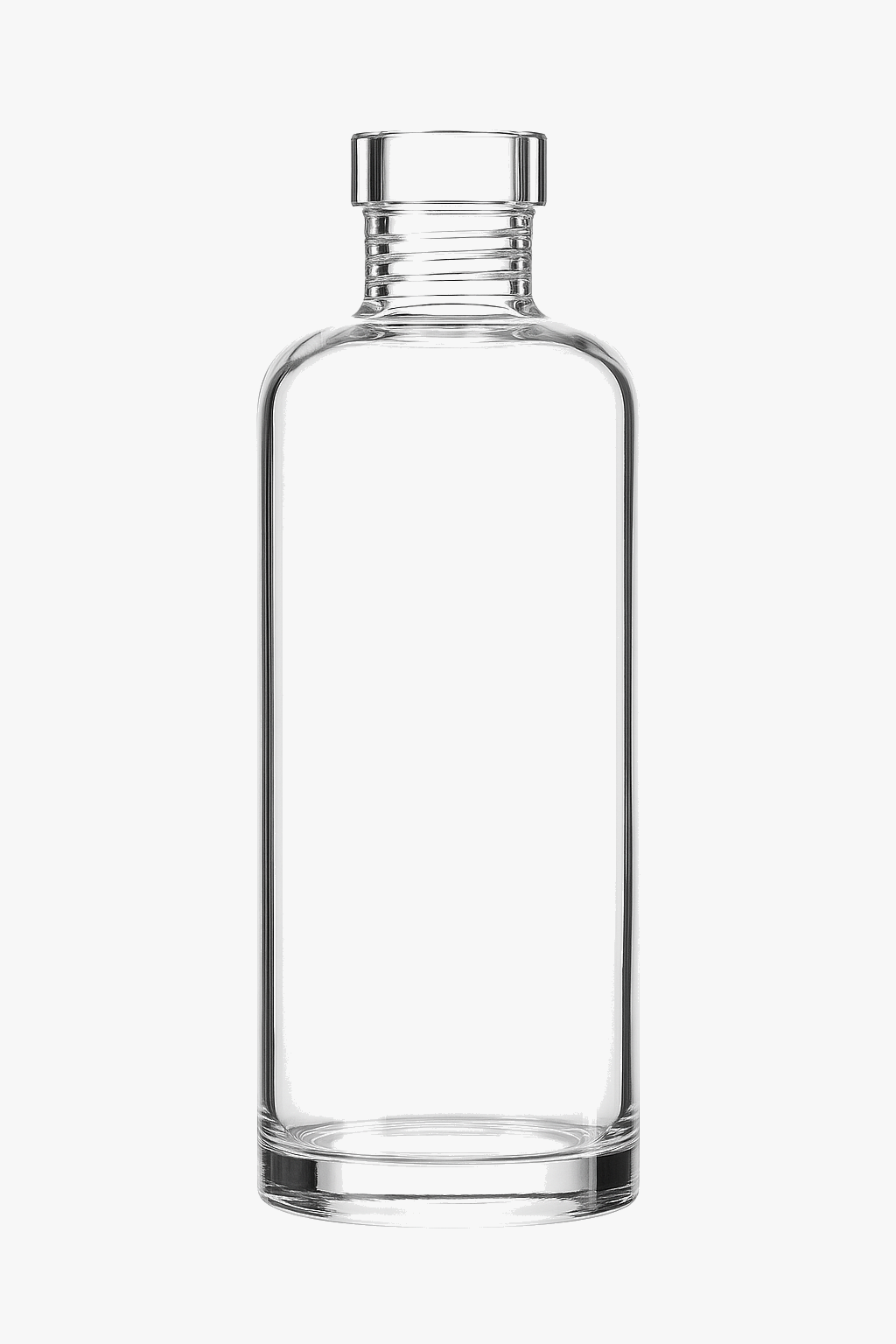 Bouteille verre étanche réutilisable minimaliste boissons sauces