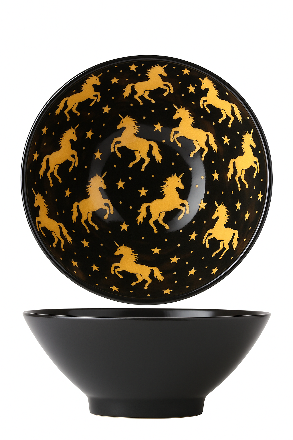 Bowl ramen japonais céramique motif floral 1 2l
