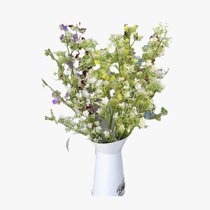 branches de gypsophile artificielles en soie pour décoration intérieure