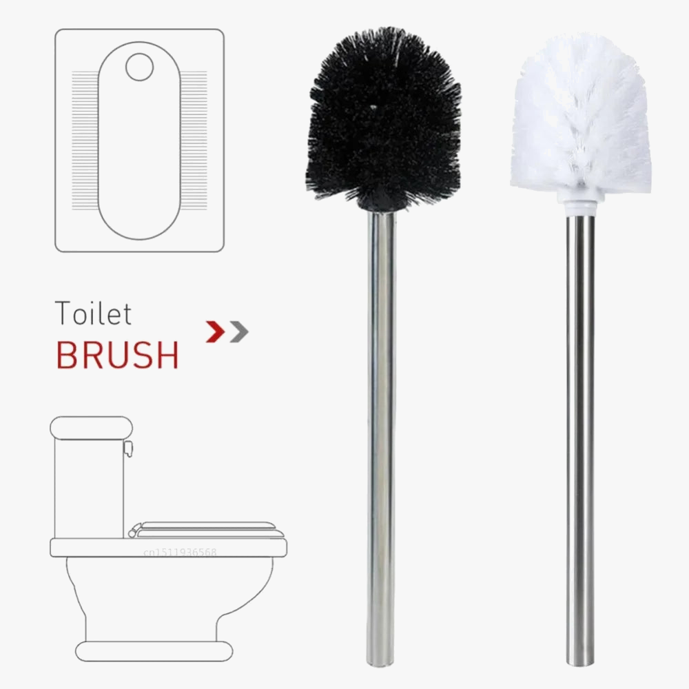 brosse de nettoyage en acier inoxydable pour sanitaires
