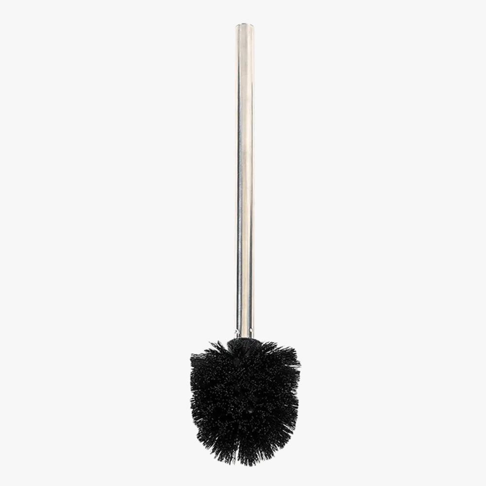 brosse de toilette en plastique avec manche inox et poils souples