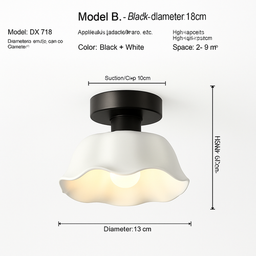 Céramique verre Led couloir plafonnier pour allée couloir vestiaire balcon nordique E27 acrylique lustre reste luminaires - vue 19 sur 23