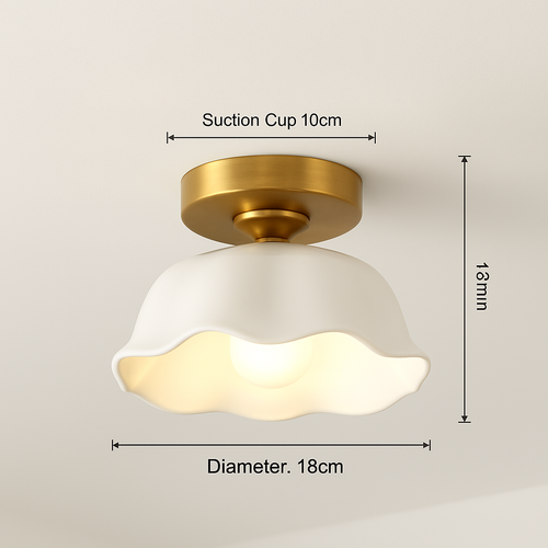 Céramique verre Led couloir plafonnier pour allée couloir vestiaire balcon nordique E27 acrylique lustre reste luminaires - vue 21 sur 23
