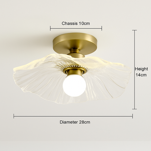 Céramique verre Led couloir plafonnier pour allée couloir vestiaire balcon nordique E27 acrylique lustre reste luminaires - vue 23 sur 23