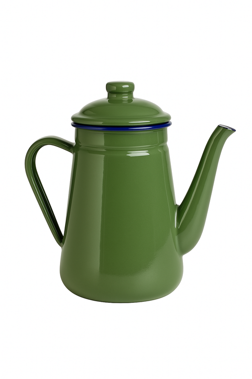 Cafetière émaillée vintage 1 1l poignée style rétro - vue 3 sur 2