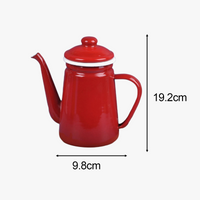 Vintage enamel coffee pot 1.1l versatile retro style
