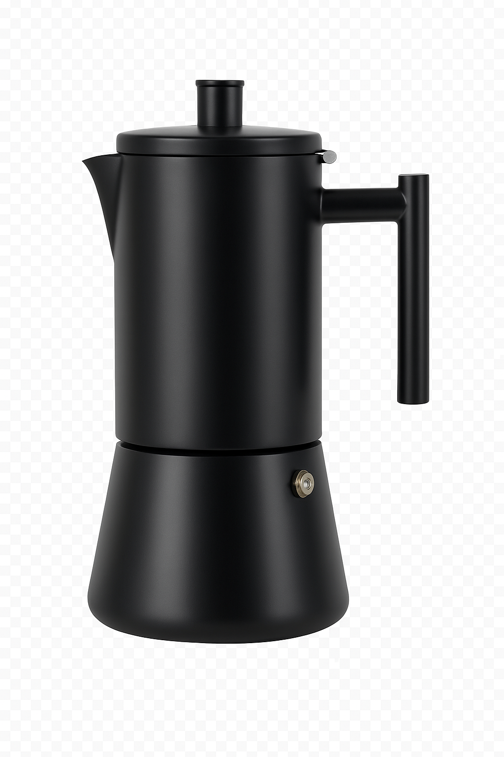 Cafetière italienne induction acier inoxydable design classique - vue 2 sur 2